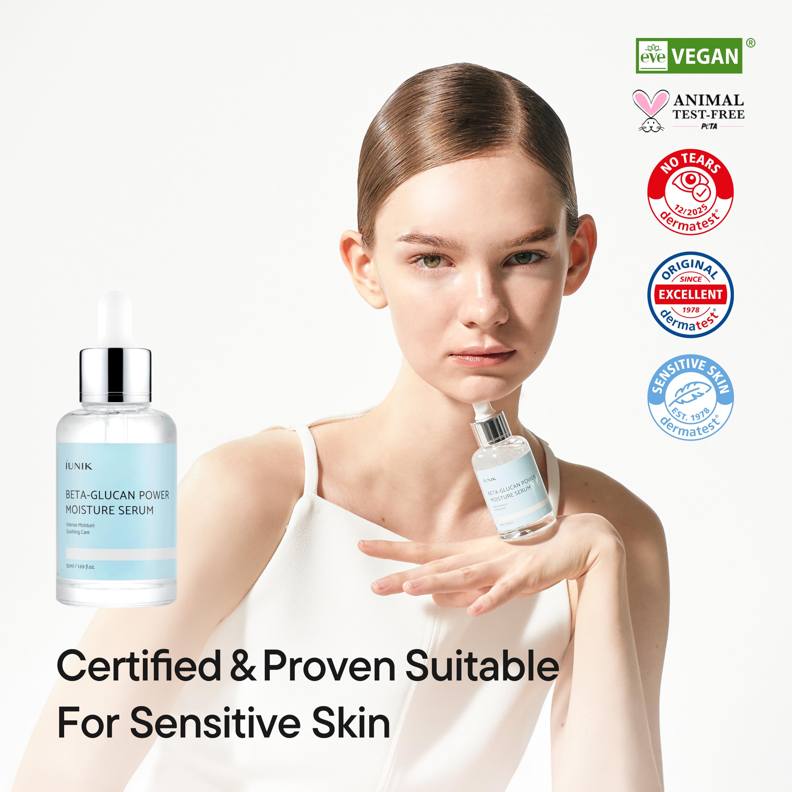 Buy now IUNIK Beta-Glucan Power Deep Moisture Vegan Serum Intense Hydration Mushroom Yeast Extracts Naturally-derived - Dry Mature Sagging Sensitive Skin Cell Regenerating Lifting Korean Skincare at indiglob india