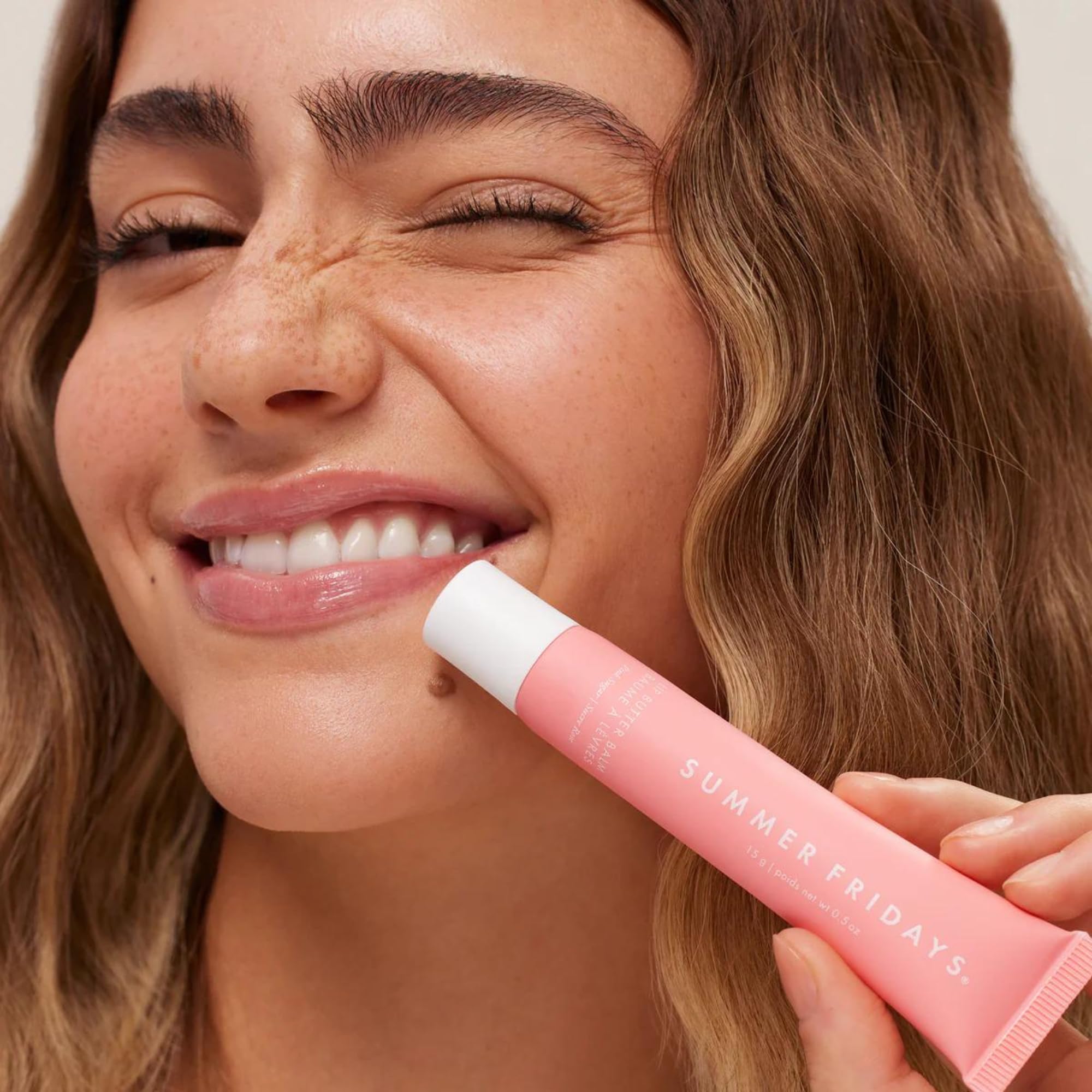 Buy now Summer Fridays Tinted Lip Butter Balm - Conditioning Vegan Lip Balm for Instant Moisture, Shine & Hydration - Sheer-Tinted, Soothing Skincare - Pink Sugar (.5 Oz) at indiglob india