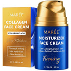 MAREE Face Moisturizer – Firming & Lifting Face Cream for Women with Collagen, Retinol & Hyaluronic Acid – Day & Night Anti-Aging Facial Wrinkle DD Cream Moisturizer for Dry Skin – Purple