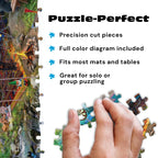 Buy now Buffalo Games - Mountain Retreat - Jeff Haynie - 1000 Piece Jigsaw Puzzle for Adults, Challenging and Colorful Camping Scene, Precision-Cut Pieces, Includes Full-Color Poster at indiglob india
