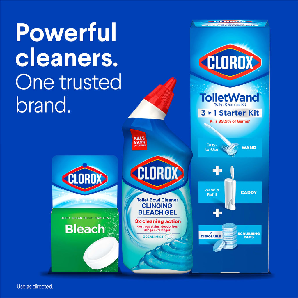 Buy now Clorox Toilet Bowl Cleaner Heavy Duty Stain and Ring Remover, Arctic Clean, 24 Fl Oz., Pack of 2 at indiglob india