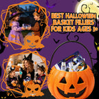 Halloween Bath Bombs Potion Kits for Kids with Toys Inside 4 Pcs Boo Basket