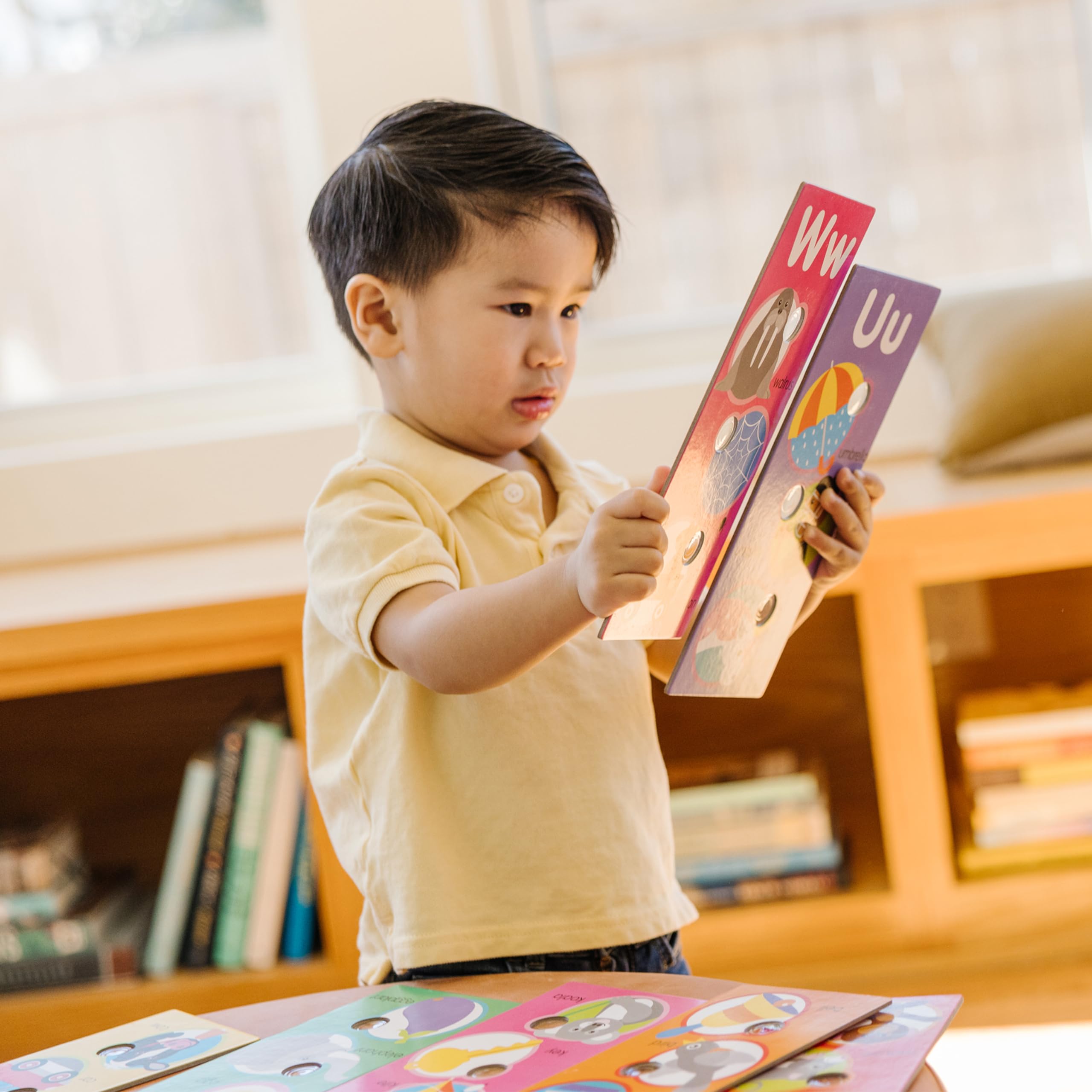 Buy now Melissa & Doug Poke-a-Dot! Alphabet Jumbo Learning Cards, 13 Double Sided Interactive ABC Flash Cards, Educational Activities for Toddlers and Preschoolers, Ages 1+ at indiglob india
