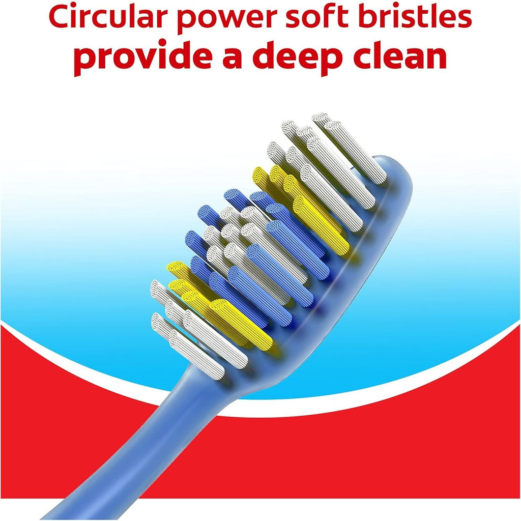 Buy now Colgate Extra Clean Toothbrush, Soft Toothbrush for Adults, 3 Count (Pack of 1) at indiglob india