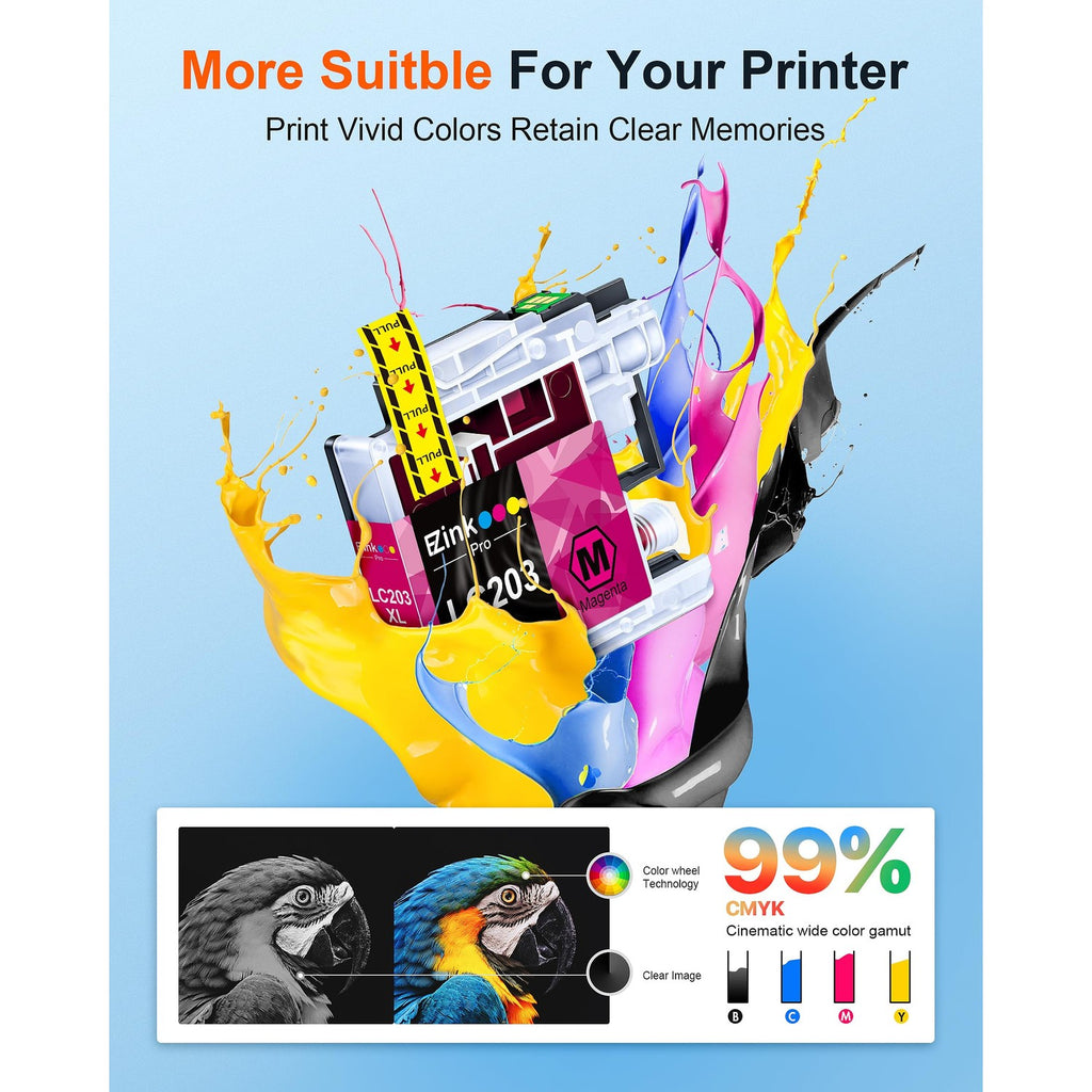 E-Z Ink Pro LC203XL Compatible for Brother LC203XL LC201XL Ink Cartridges
