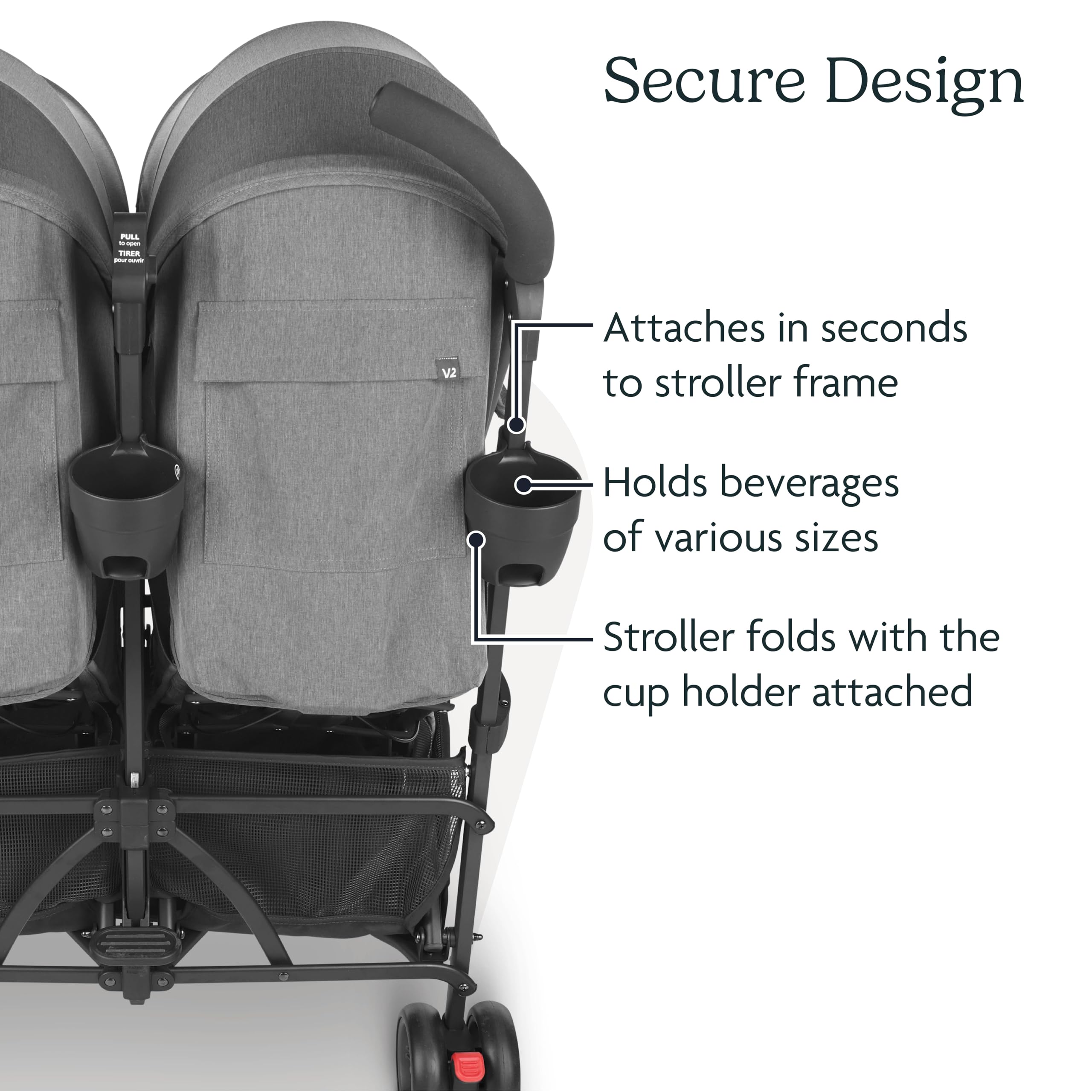 Buy now UPPAbaby Cup Holder (Only Fits G-Luxe (models 2013-2017), G-Link, and G-Link V2 strollers) at indiglob india