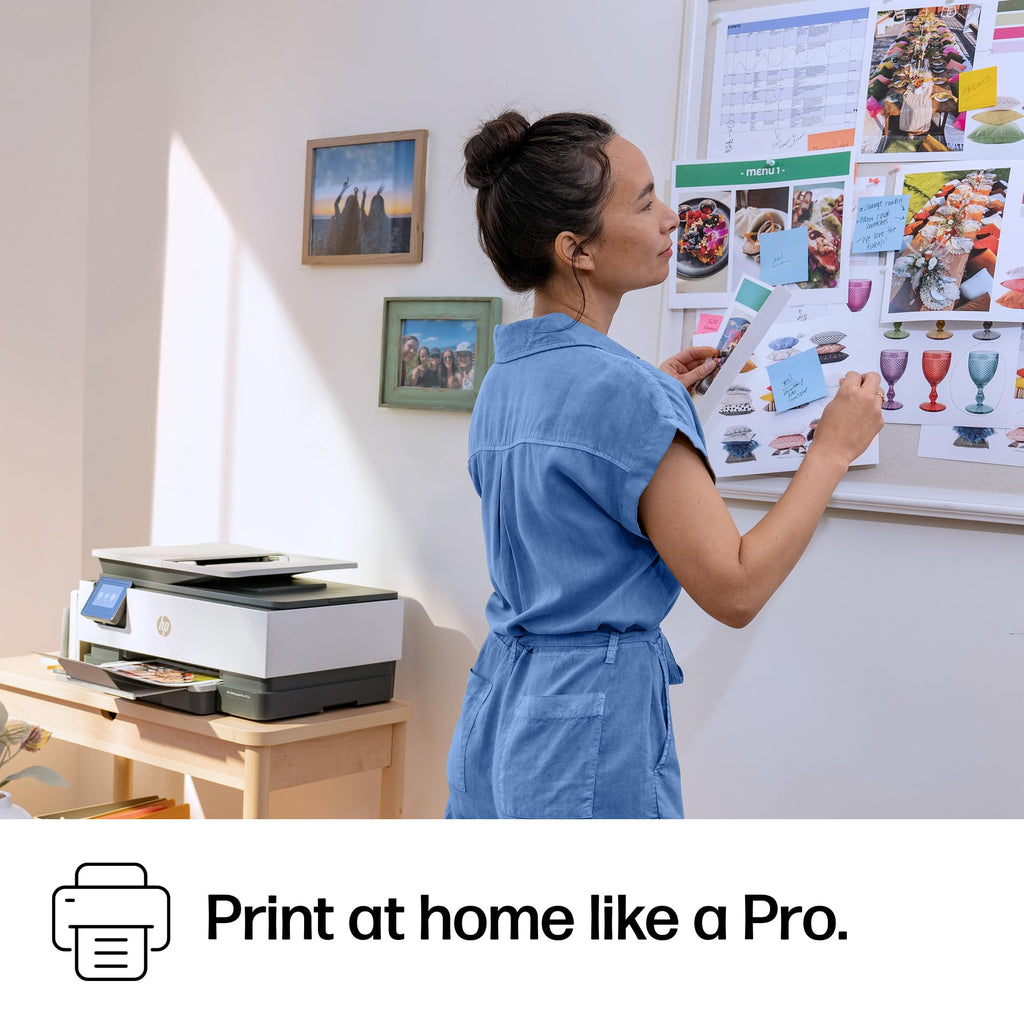HP OfficeJet Pro 8135e Wireless All-in-One Color Inkjet Printer, Print, scan, Copy, fax, ADF, Duplex Printing Best-for-Home Office, 3 Month Instant Ink Trial Included, AI-Enabled (40Q35A)