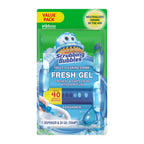 Buy now Scrubbing Bubbles Fresh Gel Toilet Bowl Cleaning Stamps, Helps Keep Toilet Clean and Helps Prevent Limescale & Rings, Rainshower Scent, 1 Dispenser with 24 Fresh Gel Stamps at indiglob india