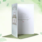 Wedding Card for Bride and Groom-Elegant Bridal Shower & Engagement Card, Congratulations Greeting Card for Bride to Be, Wedding Gifts for Couples(Getaway Car)