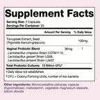 Black Girl Vitamins - Her Balance Vaginal Probiotics - Daily Microbiome Support for Women - 10 Billion CFU Lactobacillus Crispatus & Gasseri + Herbal Blend - Vegan, Gluten-Free, Halal (30-Day Supply)