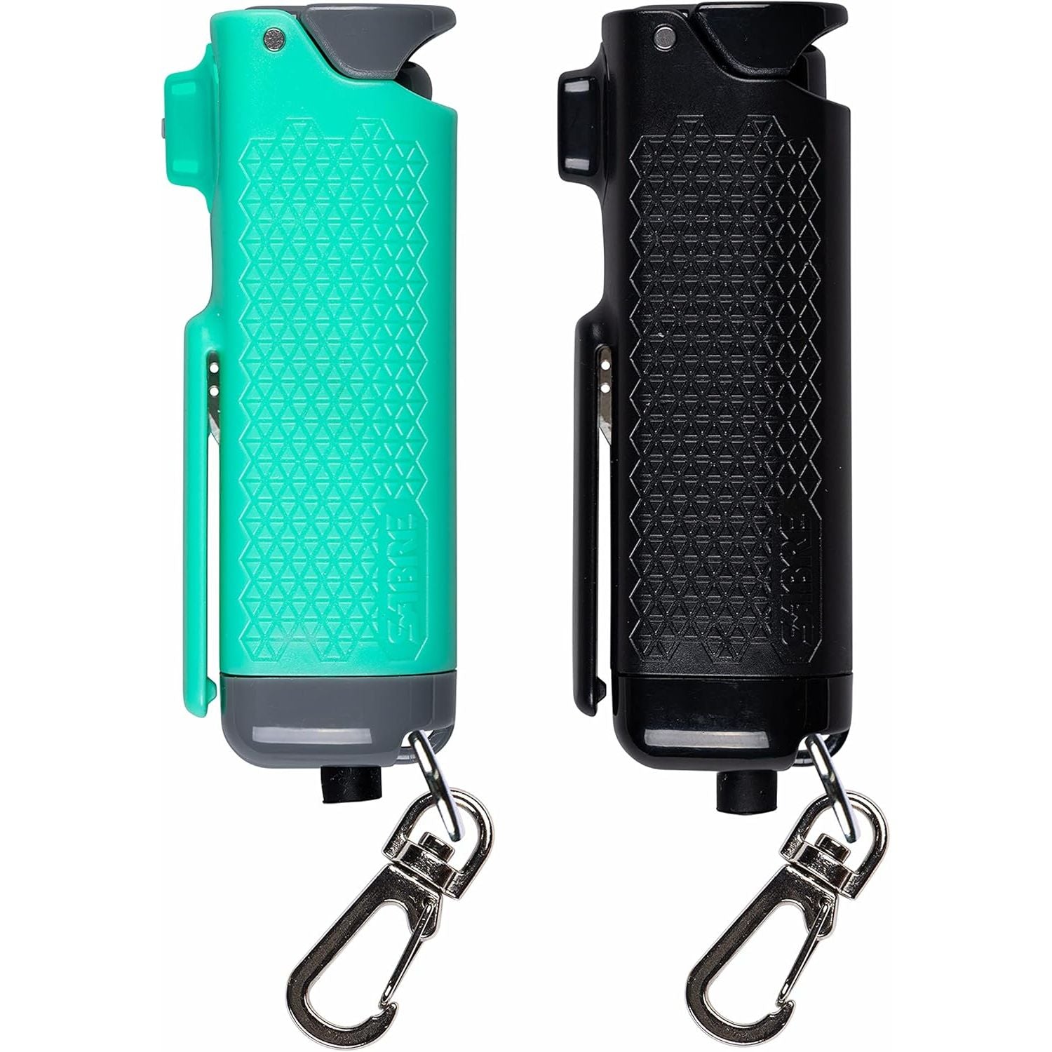Buy now SABRE Safe Escape 3-In-1 Pepper Gel With Seat Belt Cutter & Window Breaker, Maximum Strength Pepper Spray, Snap Clip Keychain for Easy Carry & Fast Access, 0.54 fl oz, Easy to Use Fast Flip Top Safety Mint Green and Black 2 Pack Pepper Gel at indiglob india
