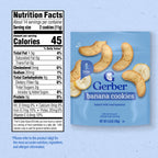 Gerber Toddler Banana Cookies Snack, 5 Oz, 4 Pack