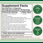 Fruits & Veggies Capsules, 49 Whole-Food Blend, Energy & Digestion, 180 Ct