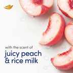 Dove Rebalancing Beauty Bar Soap 6 Count, White Peach & Rice Milk, 3.75 oz | Plant-based beauty bar with white peach and rice milk for soft, moisturized skin