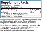 Bronson Melatonin 10 mg Sleep Support, Fast Dissolve Cherry, 100 Tablets | Helps You Fall Asleep Faster, Stay Asleep Longer & Wake Refreshed, Relaxation Support, Vegetarian Formula