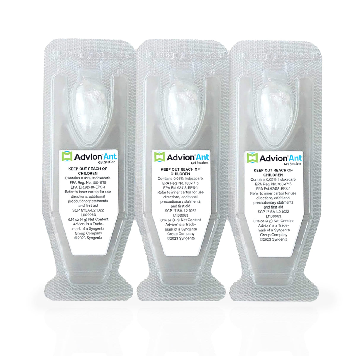 Syngenta Advion Ant Gel Station Insecticide, Ready-to-Use Gel Bait with The Active Ingredient Indoxacarb, Ant Bait for Use Indoor and Outdoor, 3 Boxes (9 Total Stations)