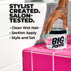 The Doux BIG POPPA Curl Defining Gel, Frizz Control Soft Hold Gel, 12 oz | Infused with Babassu Oil for Long-Lasting Shine & Non-Crunch Flex Hold, For Coils, Waves & Curls, Alcohol-Free