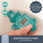 Dreambaby Floating Crocodile Bath Thermometer - Water Temperature Monitoring for Newborns, Infants, Toddlers - Croc Toy with Fahrenheit Display