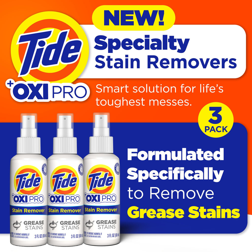 Tide Laundry Stain Remover Ultimate Stain Pack - Grease Stain Remover (3 Pack)