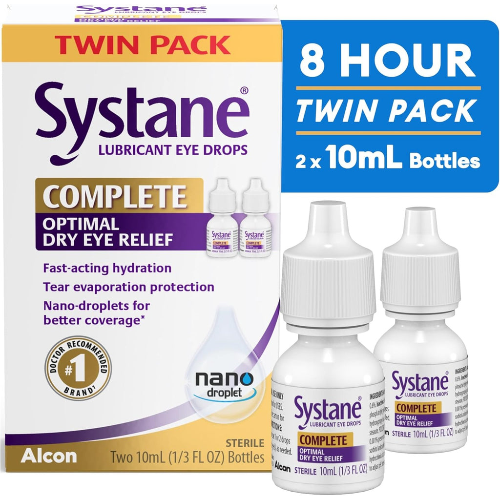Buy now Systane Complete Lubricant Eye Drops, 0.34 Fl Oz, Twin Pack (Pack of 2) at indiglob india