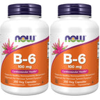 NOW Foods Supplements, Vitamin B-6 (Pyridoxine HCl) 100 mg, Cardiovascular Health, 250 Veg Capsules