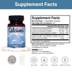 Calciven Natural Bone Support Supplement, Vegetarian, Gluten-Free | Complete Mineral Matrix with Calcium, Magnesium, and Absorption Factors to Promote Bone Density and Strength, 30-Day Supply