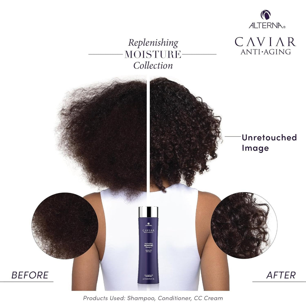 Buy now CAVIAR Anti-Aging Replenishing Moisture Shampoo | For Dry, Brittle Hair | Protects, Restores & Hydrates | Sulfate Free at indiglob india