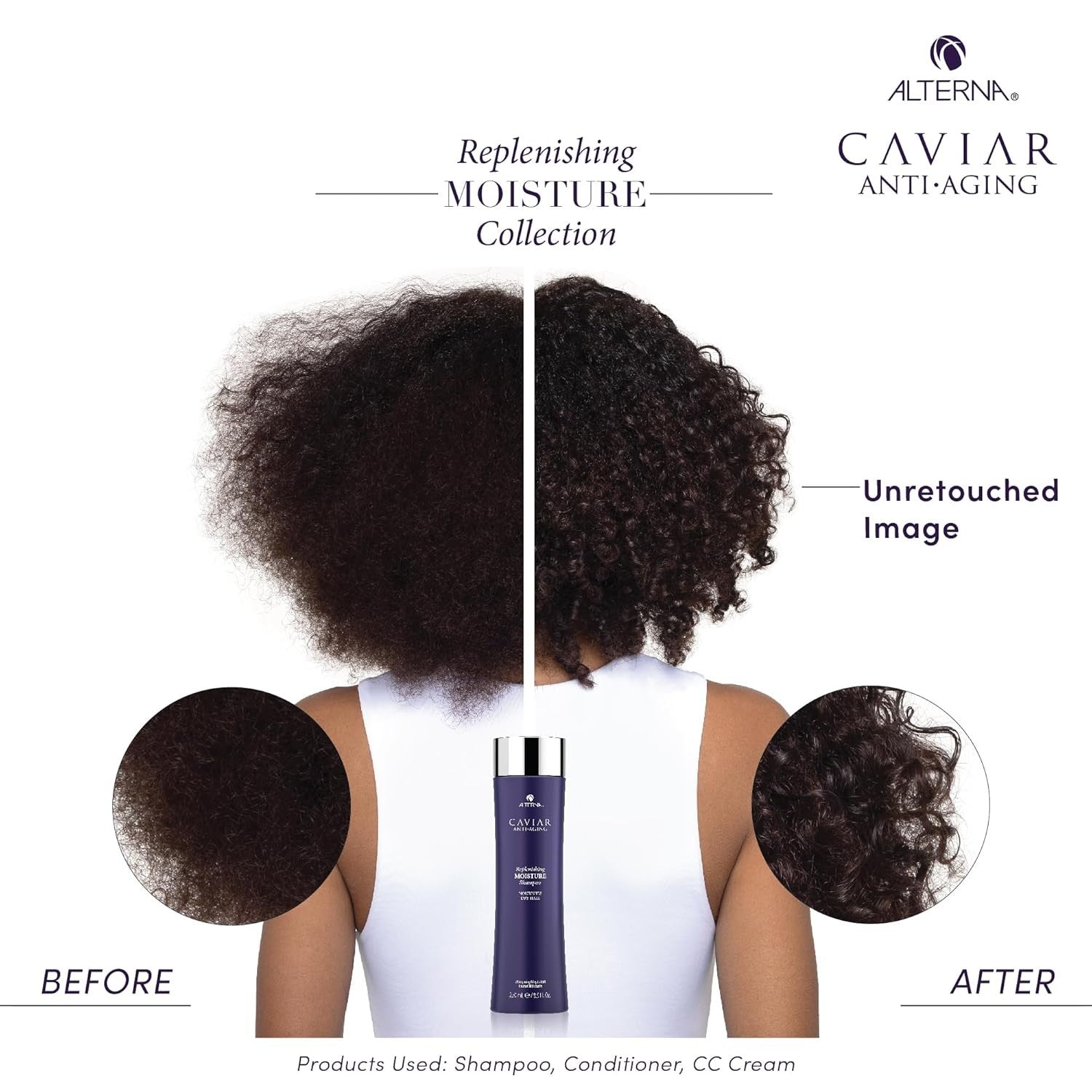 Buy now CAVIAR Anti-Aging Replenishing Moisture Shampoo | For Dry, Brittle Hair | Protects, Restores & Hydrates | Sulfate Free at indiglob india