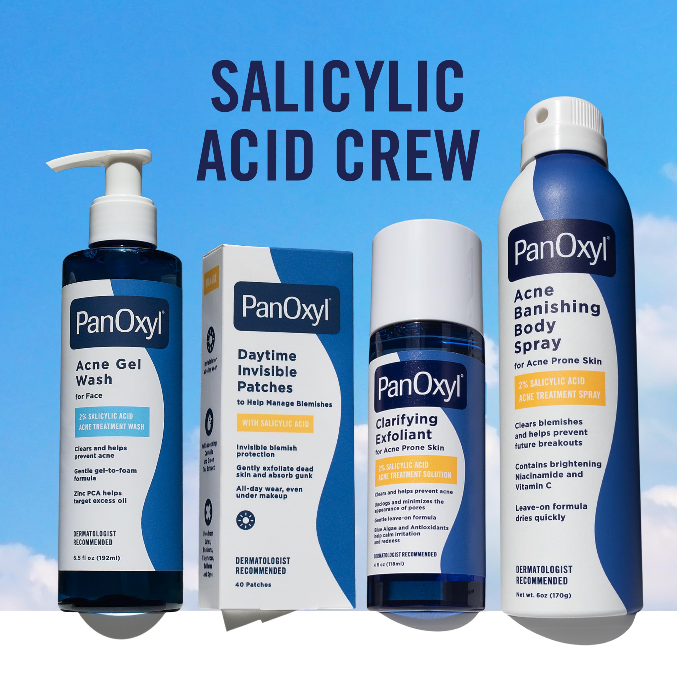 PanOxyl Acne Gel Wash, 2% Salicylic Acid, For Face, 6.5 fl oz | Gel-to-Foam Cleanser, Clears & Helps Prevent Acne, Mattifies with Zinc PCA, Reduces Redness, Nourishes Skin, All Skin Types