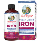 MaryRuth's Liquid Iron Supplement for Women Men & Kids, 15.22 Fl Oz, Vegan | Red Blood Cell Formation, Oxygen Support, Energy Metabolism, Ages 4 & Up, Sugar Free