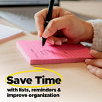 Post-it Notes, 1 /3/8 x 1 7/8 in, 12 Sticky Notes Pads, 100 Sheets per Pad, Canary Yellow, The Original Post-it Note, School Supplies and Oﬃce Products
