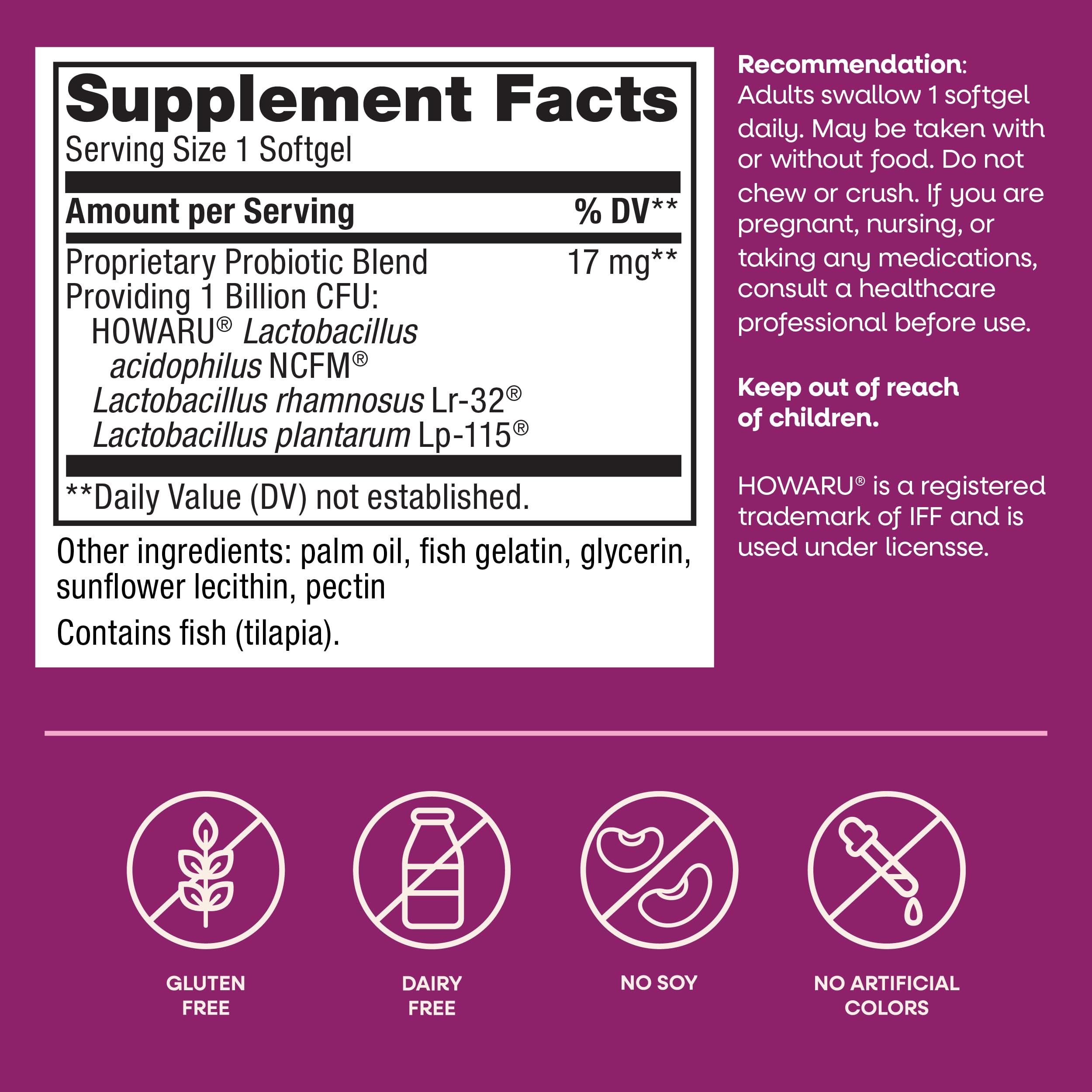Nature's Way Women's Probiotic Pearls, Supports Vaginal Health*, 30 ct | Supports Vaginal & Digestive Health*, 1 Billion Live Cultures, Protects Against Occasional Bloating & Constipation*, Softgels