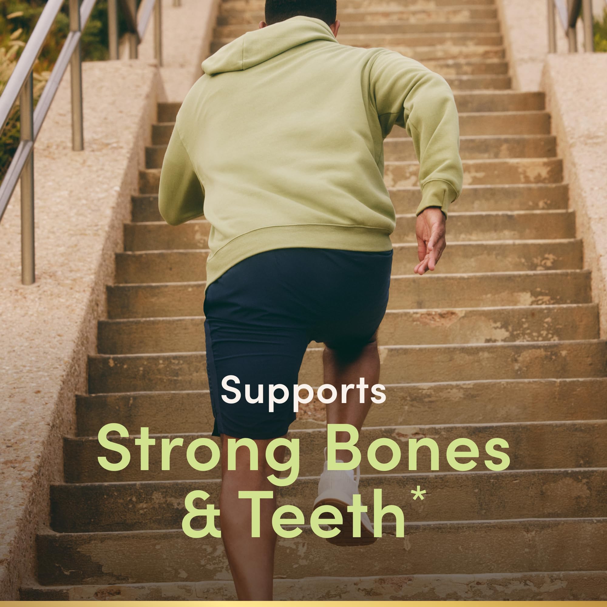 Nature's Bounty Calcium + D3 + Zinc Gummies, 500mg, 70ct | Orange & Cherry, Supports Strong Bones & Teeth, Healthy Immune System