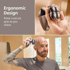 Philips Norelco Head Shaver Pro 9000 Electric Shaver, Clean & Gentle Shave | Electric Shaver for Men and Women, 360° Flexing Head, ComfortCut Blades, PowerAdapt Sensor, 90-Min Runtime, HS9980/40