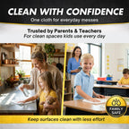 Microfiber Magic Cloth, Streak-Free Glass & Window Cleaning Cloth, 3-Pack