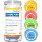 Buy now FlintRehab Therapy Putty for Kids & Adults (4 Pack, 3 Oz Each) - Putty for Hand Therapy, Fidgeting & Stress Relief - Non-Toxic Resistive Exercise Putty to Improve hand strength - Set of 4 Strengths 3 Ounce (Pack of 4) at indiglob india