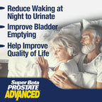 SUPER BETA PROSTATE Advanced - Prostate Health Supplements for Men, 120ct | Reduce Bathroom Trips, Promote Sleep, Better Bladder Emptying & Healthy Prostate