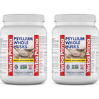 Yerba Prima Whole Psyllium Husk Fiber Supplement 20 oz (Pack of 2) - Vegan, Gluten Free, Non-GMO