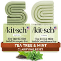 Buy now Kitsch Clarifying Tea Tree Shampoo and Conditioner Set â€“ Shampoo & Conditioner Bar for Women and Men, Scalp & Oil Control Hair Care â€“ Free of Paraben, Sulfate & Silicone â€“ Made in USA - 2 pcs at indiglob india
