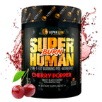 ALPHA LION Superhuman Burn, 2 in 1 Metabolism Booster Pre Workout and Men's Thermogenic Fat Burner, Sour Gummy Bear (Hulk Juice), Package Varies