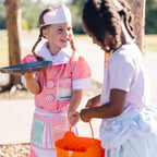 Buy now Melissa & Doug Waitress Role Play Costume Set (7 pcs) - Includes Apron, Order Pad, Cap at indiglob india
