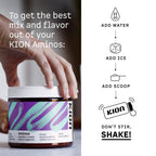 Kion Aminos Essential Amino Acids Powder, EAA & BCAA, Lean Muscle, Energy | All 9 aminos, caffeine-free, sugar-free, to curb cravings and support muscle with age, dieting, or GLP-1 use