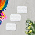 LNAUJS 8 Pack Plastic Paint Tray Palettes, 6 Well Rectangular Palette, Watercolor or DIY Craft Paint Supplies
