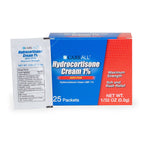 CareAll Hydrocortisone Cream 1% (25 Pack), 0.9gr Foil Packet. Maximum Strength Formulation, Anti-Itch Rash Skin Cream Relieves Itching, Eczema, Insect Bites, Poison Ivy, and Psoriasis