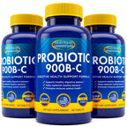 Probiotics for Women and Men - with Lactase Enzyme and Prebiotic Fiber for Digestive Health - 80 Percent + More Potent Supplement for Gut Health Support - Vegan Formula
