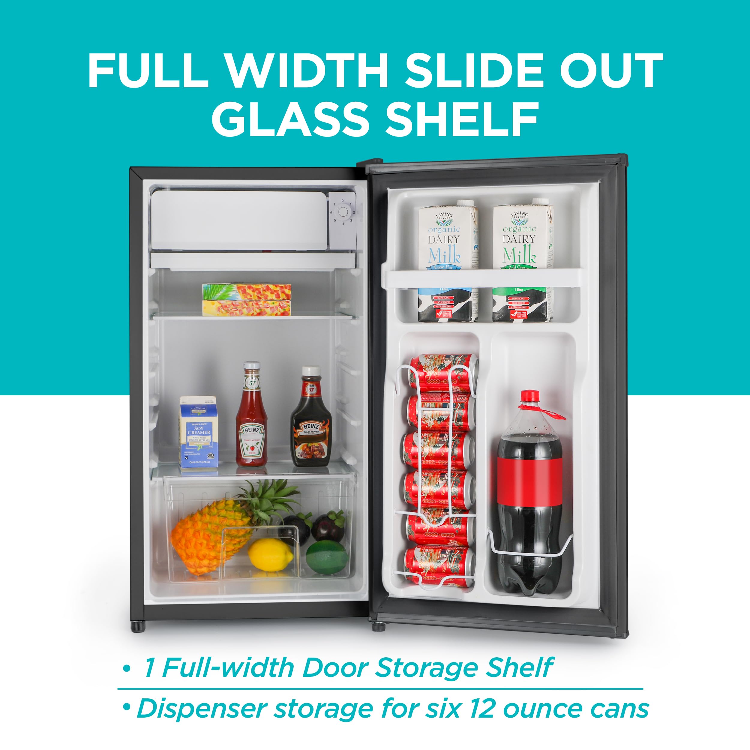 Buy now BLACK+DECKER 3.2 Cu. Ft. Compact Refrigerator, ENERGY STAR Certified Small Refrigerator, Single Door Mini Fridge with Chiller Compartment, Personal Fridge for Home or Dorm Room, BCRK32B, Black at indiglob india