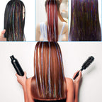 Buy now FEBSNOW 47 Inches Tinsel Hair Extension with Tool 12 Colors 2400 Strands Hair Extension Tinsel Kit Glitter Hair Extensions for Women Girls Hair Accessories for Christmas New Year Cosplay Party at indiglob india