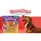 Dreambone Twist Sticks with Real Bacon and Cheese Flavor 50 Count, Rawhide-Free Chews for Dogs (3 Pack)