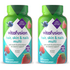 Vitafusion Hair Skin and Nails Vitamins | Biotin 5000mcg | 135 Gummies | for Women and Men | Berry Flavor | Gluten-Free Adult Gummy Multivitamin Supplement