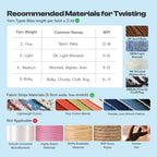 Caydo Cord Maker Fringe Twister Machine T1, Cording for Needlepoint &Sewing